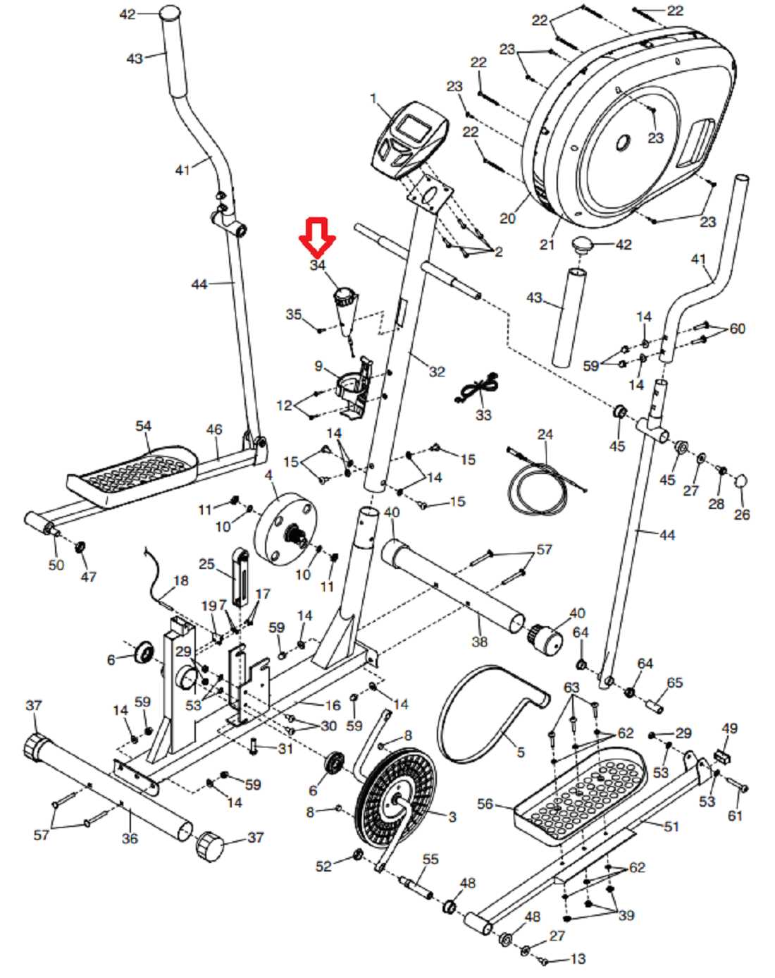 44in john deere 44 snowblower parts diagram