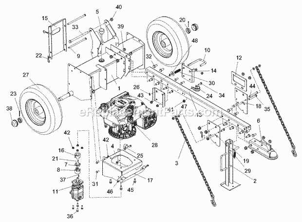 log splitter parts diagram