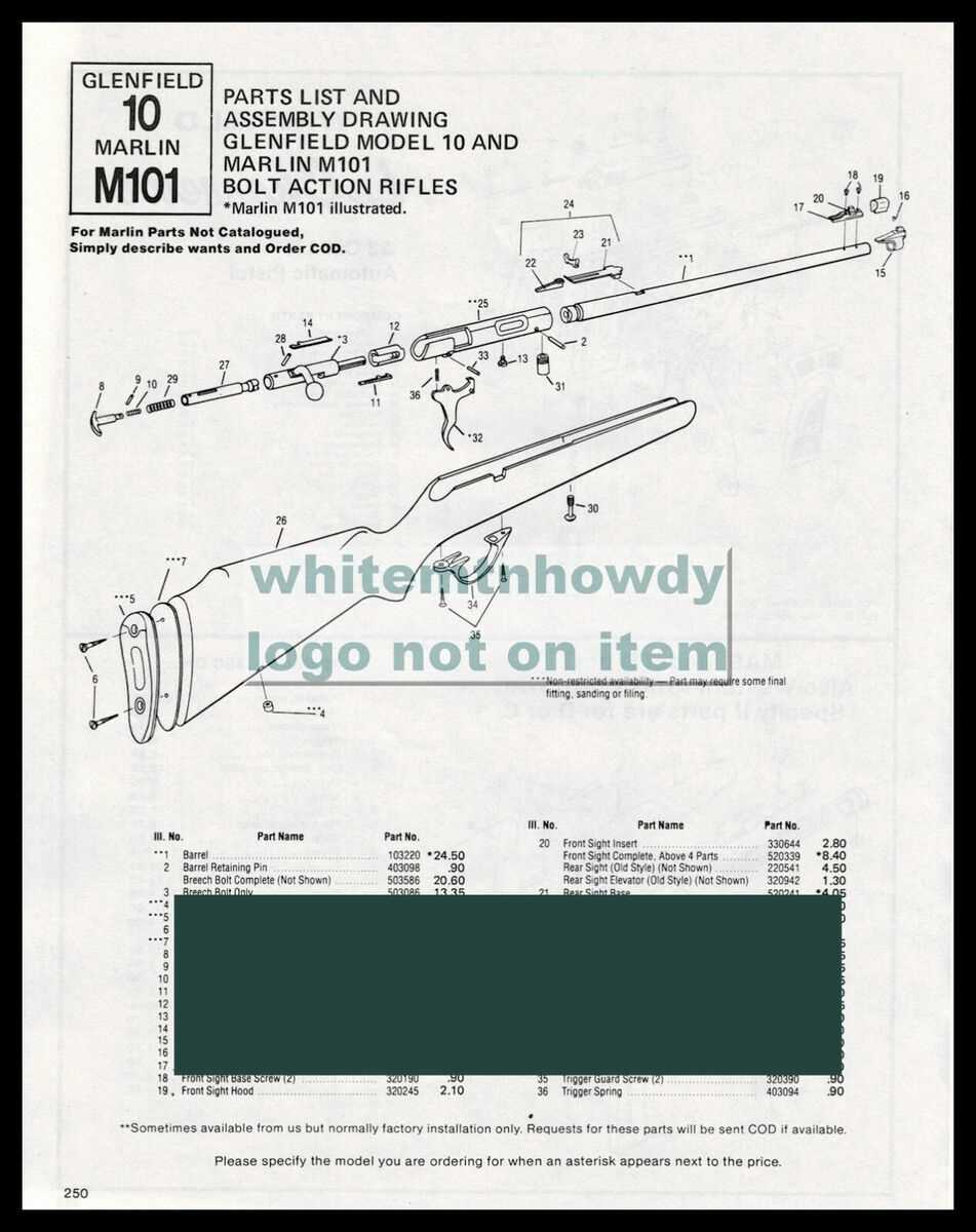 marlin model 60 parts diagram