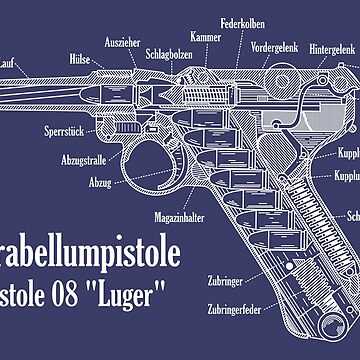 luger p08 parts diagram