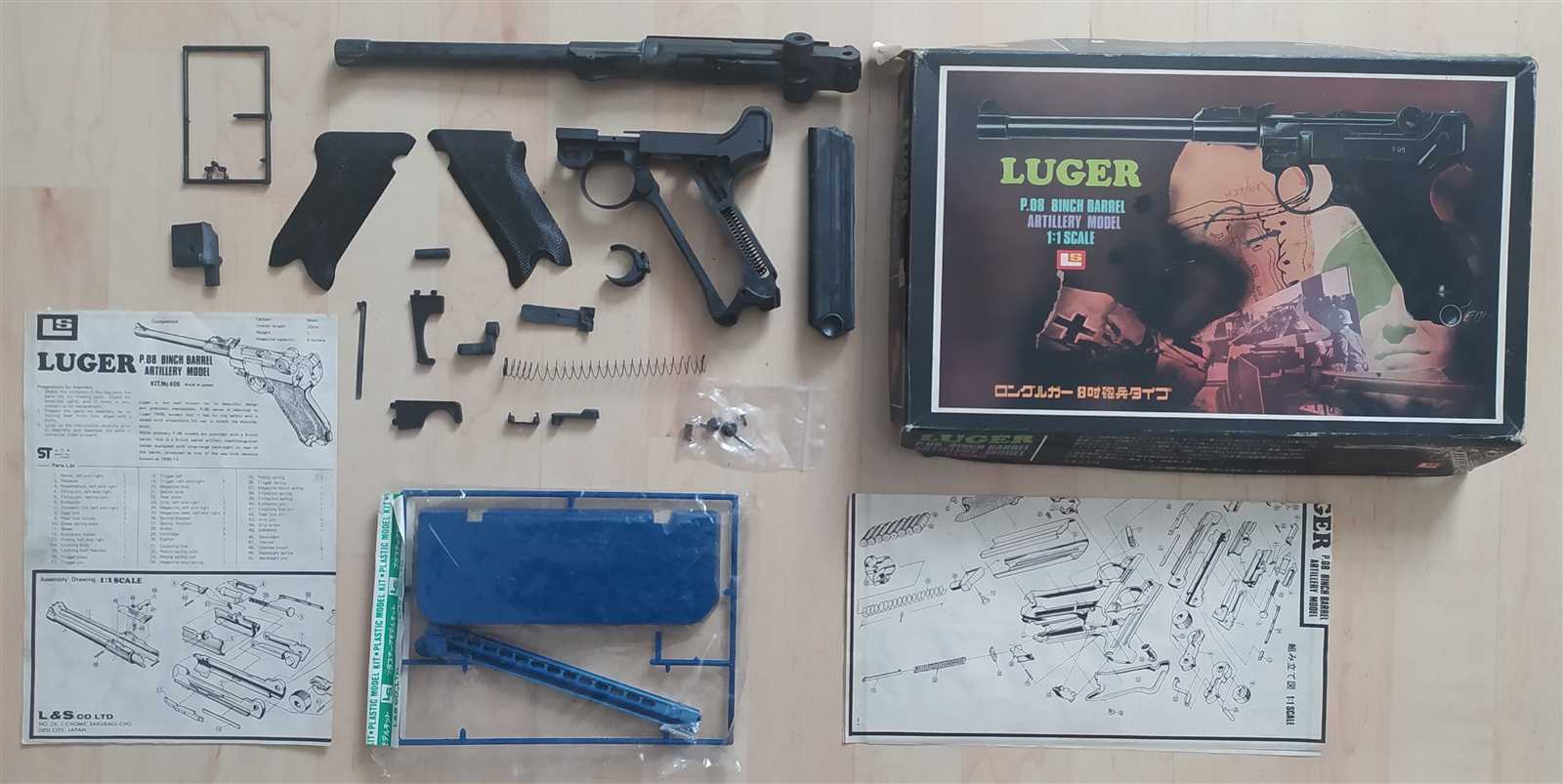 luger p08 parts diagram