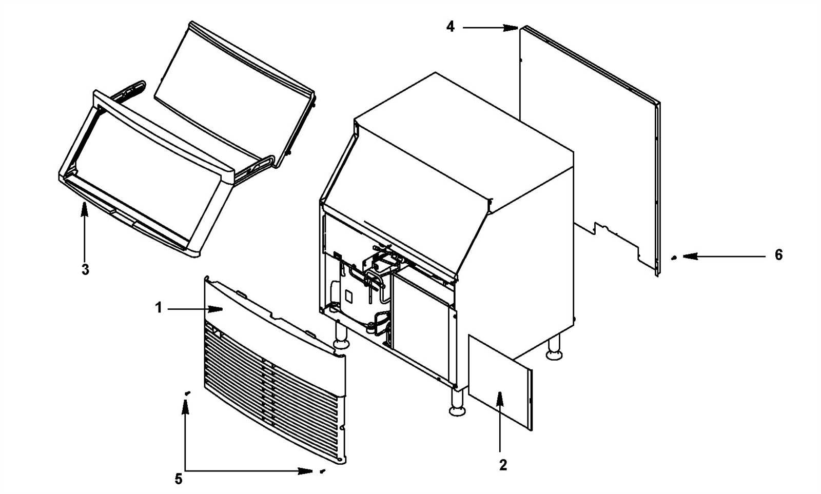 koolaire ice machine parts diagram