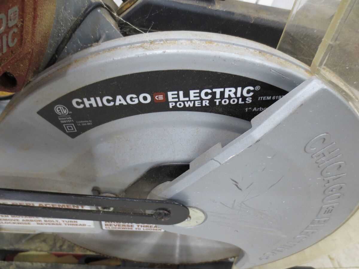 chicago electric miter saw parts diagram 61970