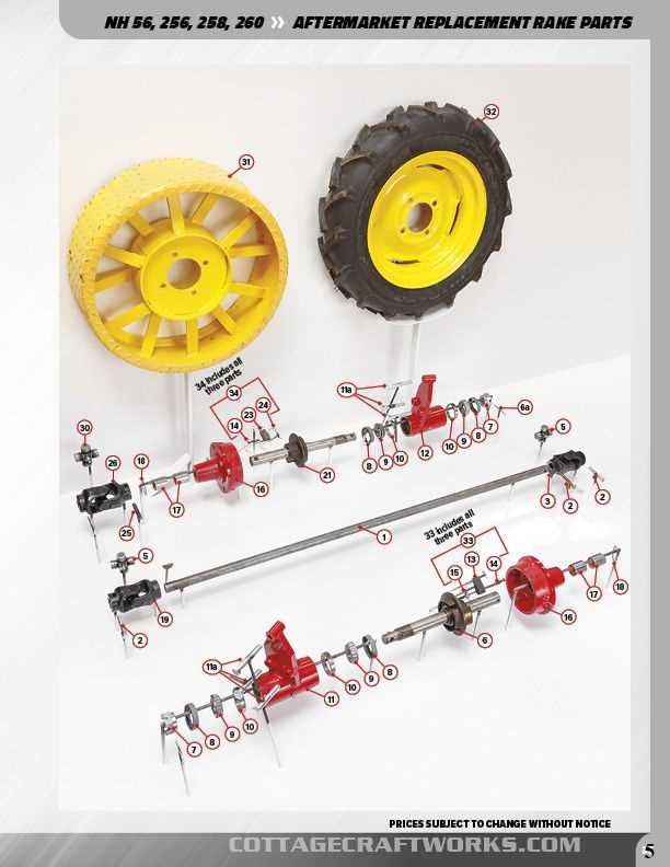 new holland 56 rake parts diagram