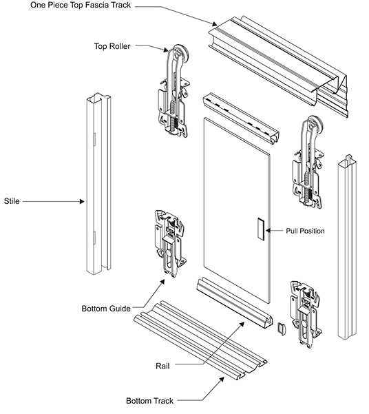 bi fold door parts diagram