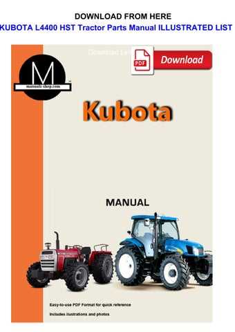 kubota l4400 parts diagram