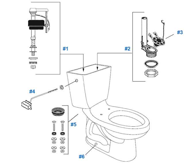 mansfield toilet tank parts diagram