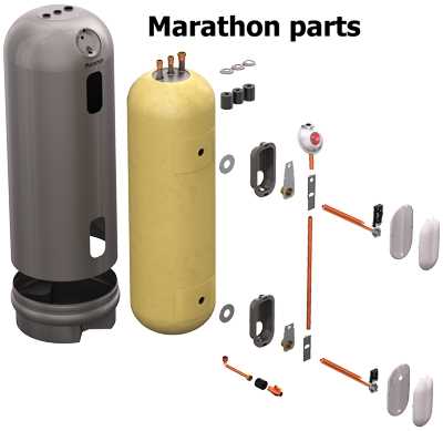 marathon water heater parts diagram