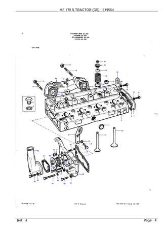 massey ferguson 175 parts diagram