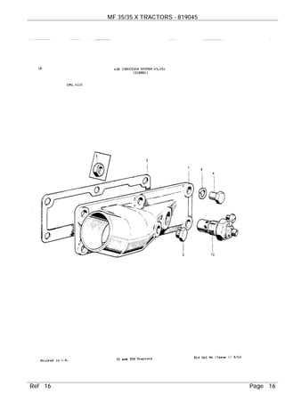 massey ferguson 35 parts diagram