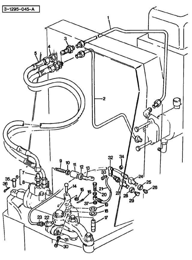 massey ferguson steering parts diagram