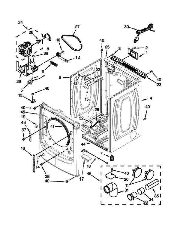 maytag centennial dryer parts diagram