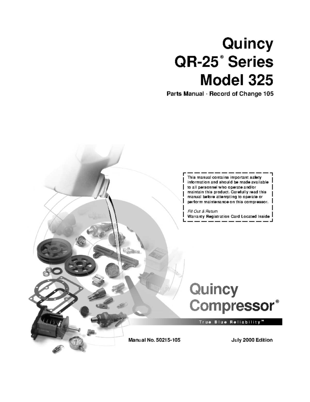 quincy 325 parts diagram