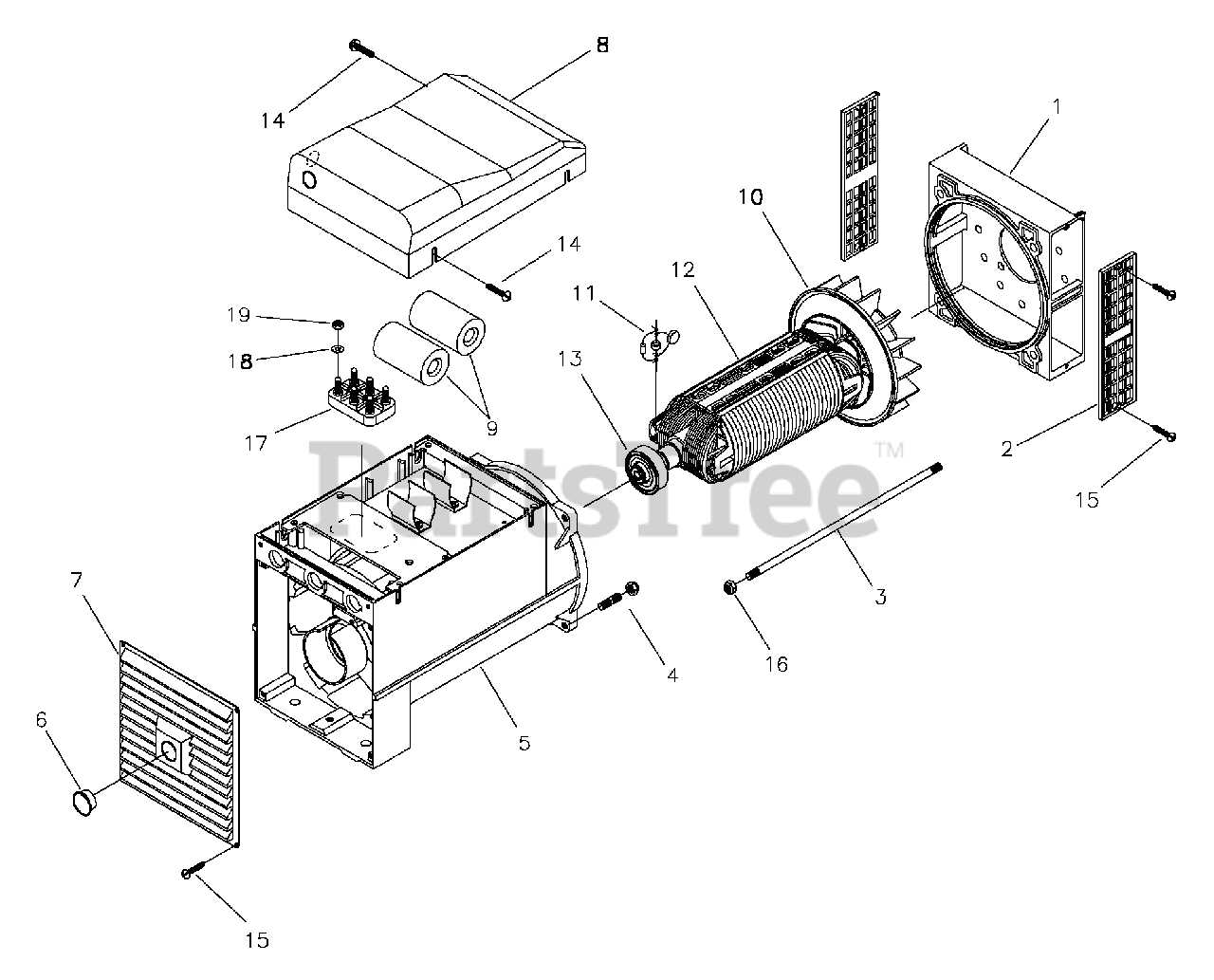 alternator parts diagram