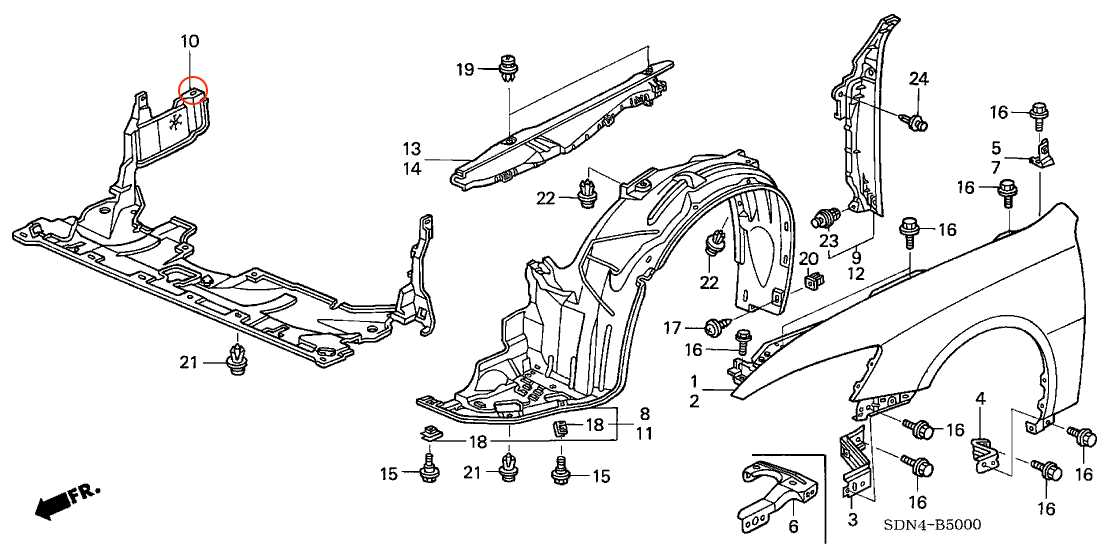 body part honda accord parts diagram