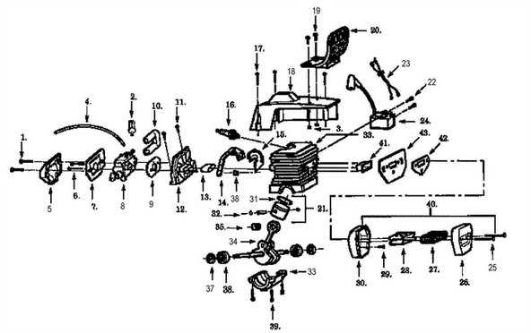 diagram stihl 025 parts schematic