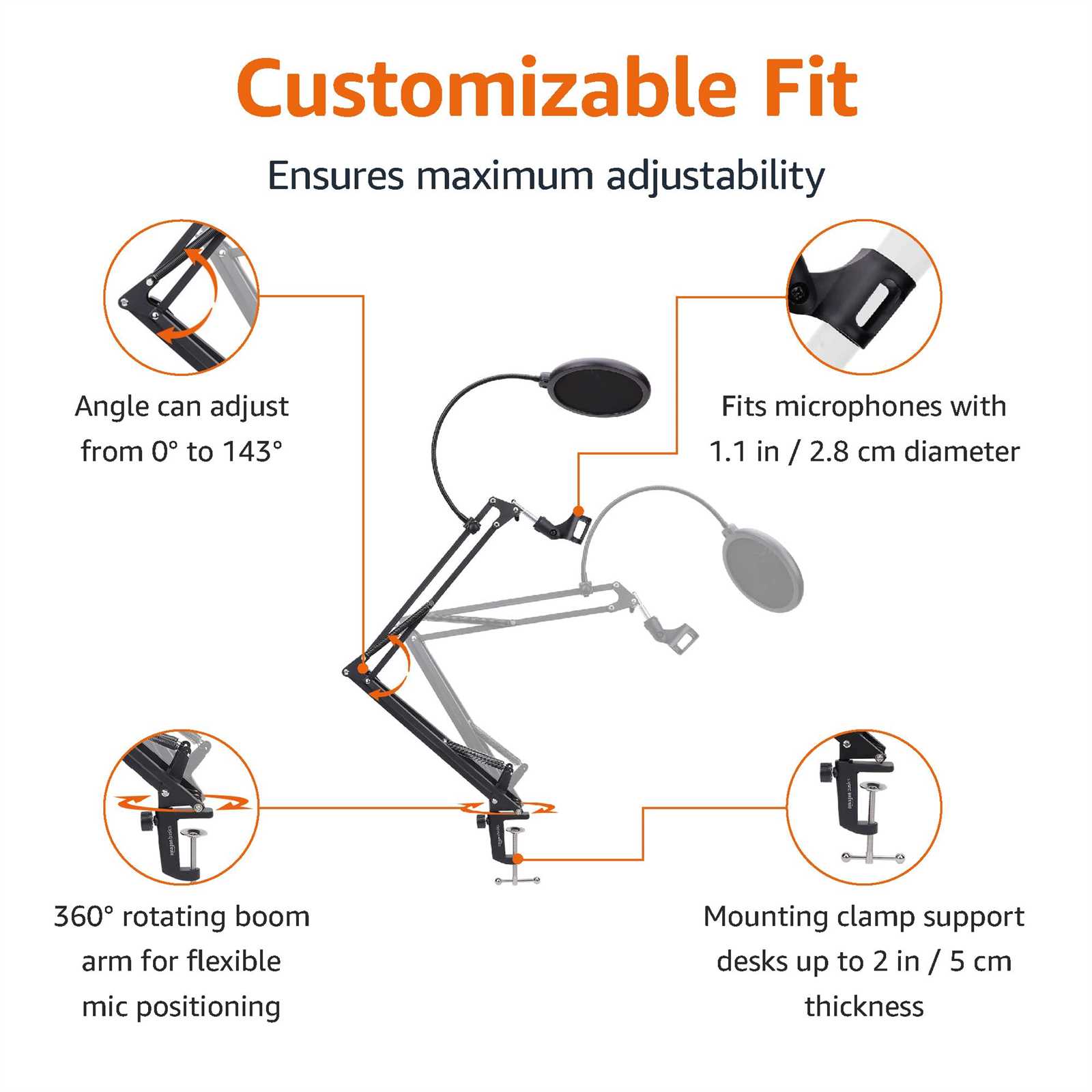 mic stand parts diagram