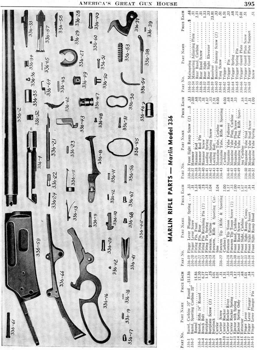 marlin model 336 parts diagram