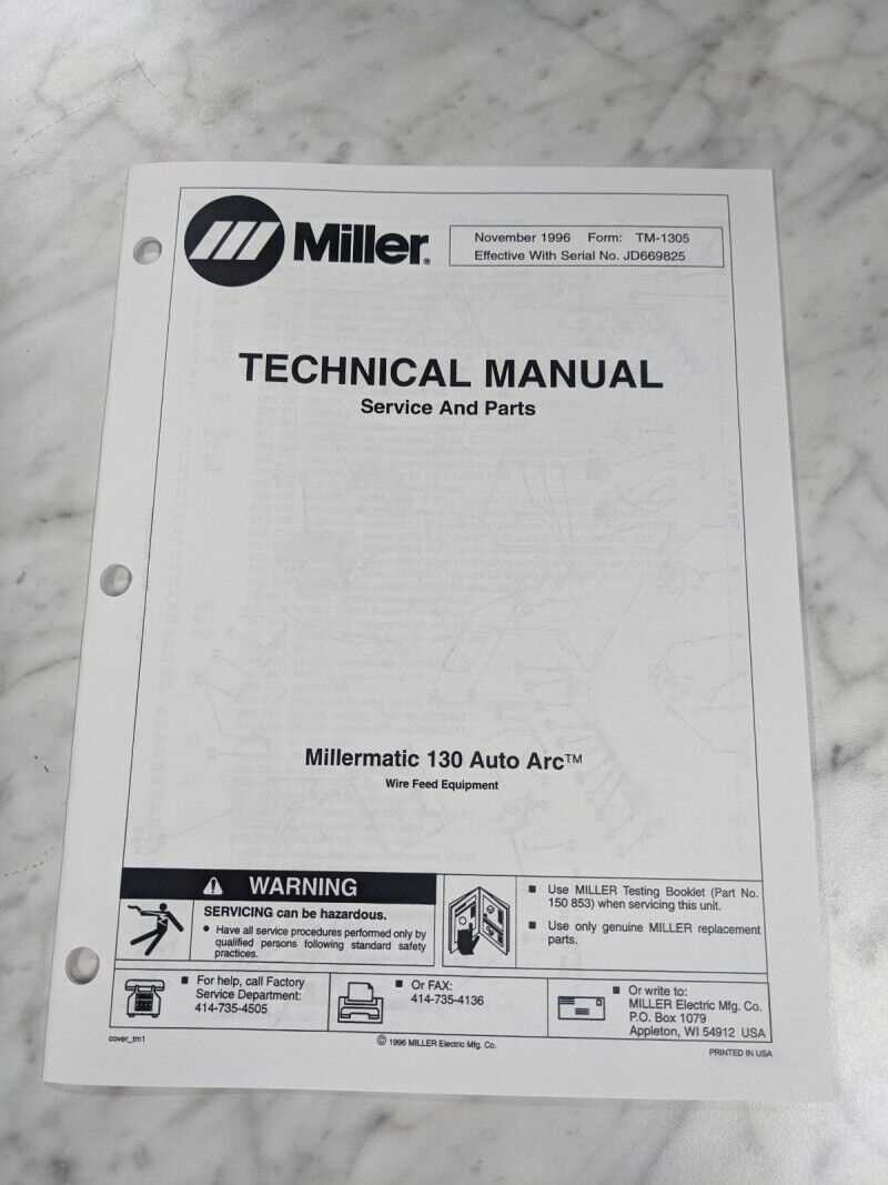 millermatic 130 parts diagram