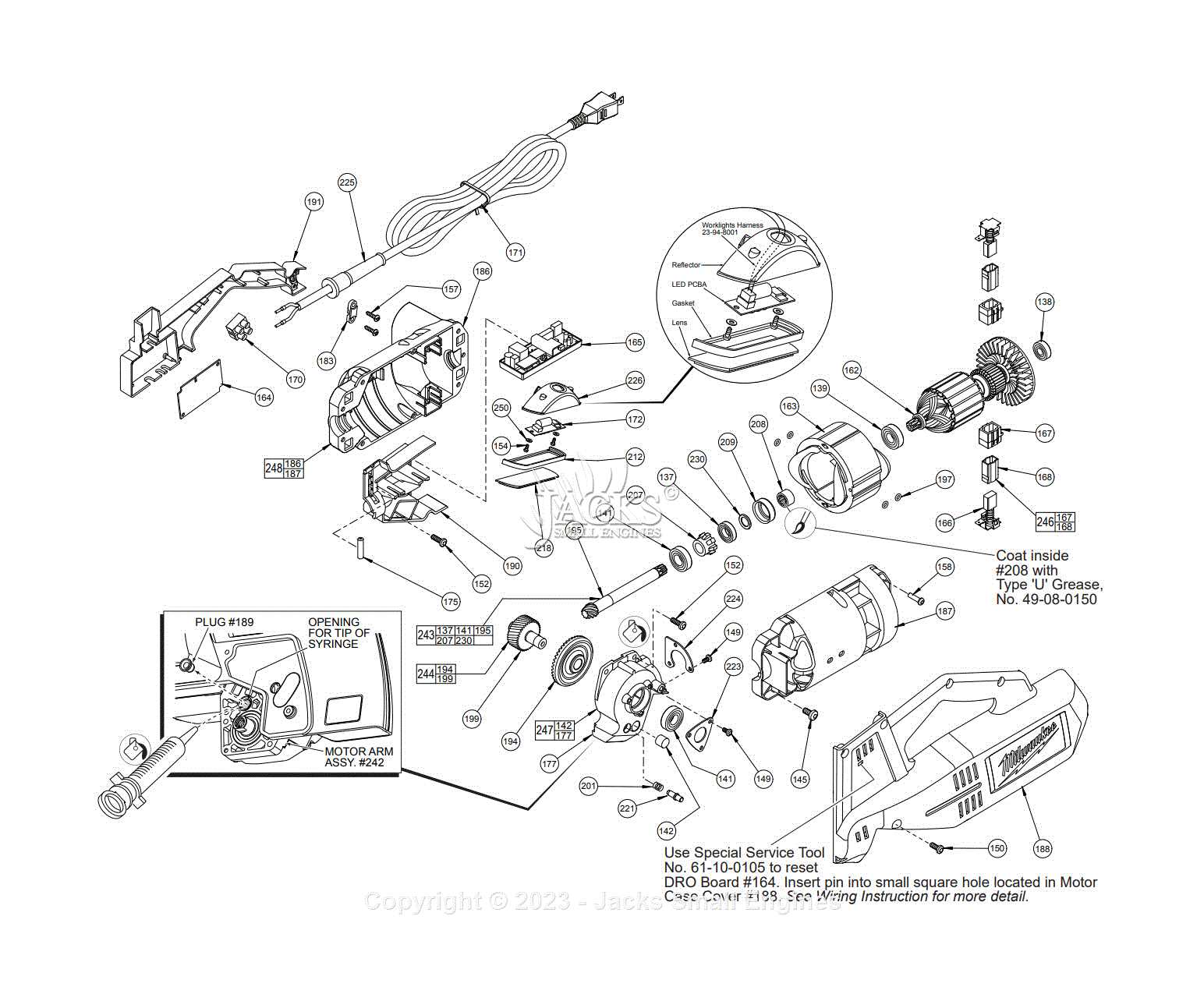 mitre saw parts diagram