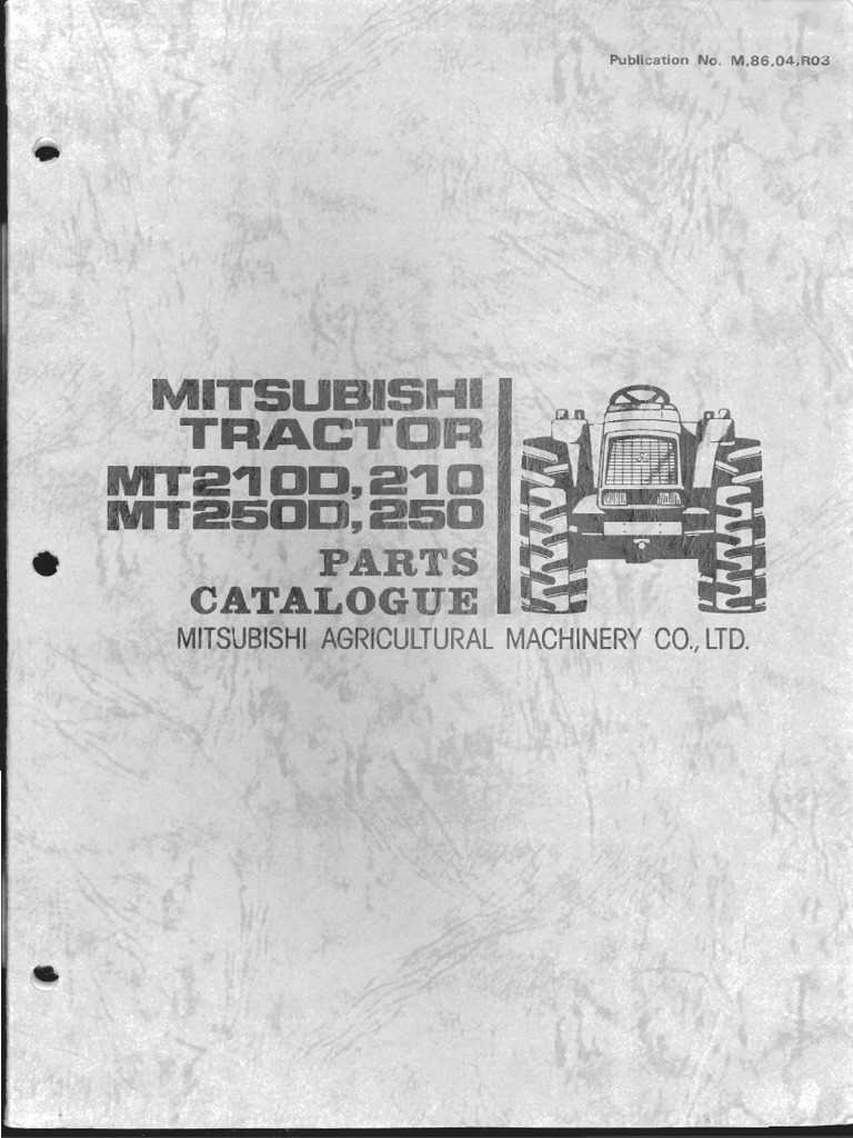 mitsubishi tractor parts diagram