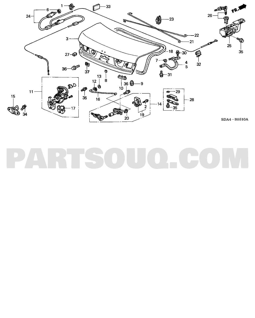 2006 honda accord parts diagram