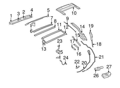 2008 chrysler sebring convertible parts diagram