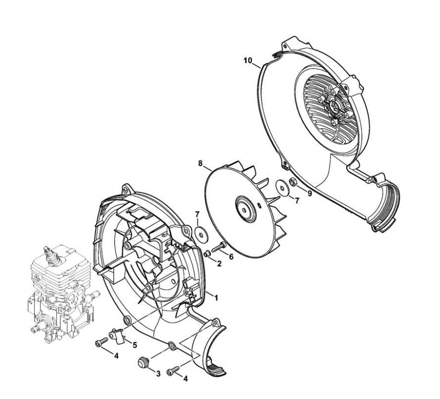 stihl sr200 parts diagram