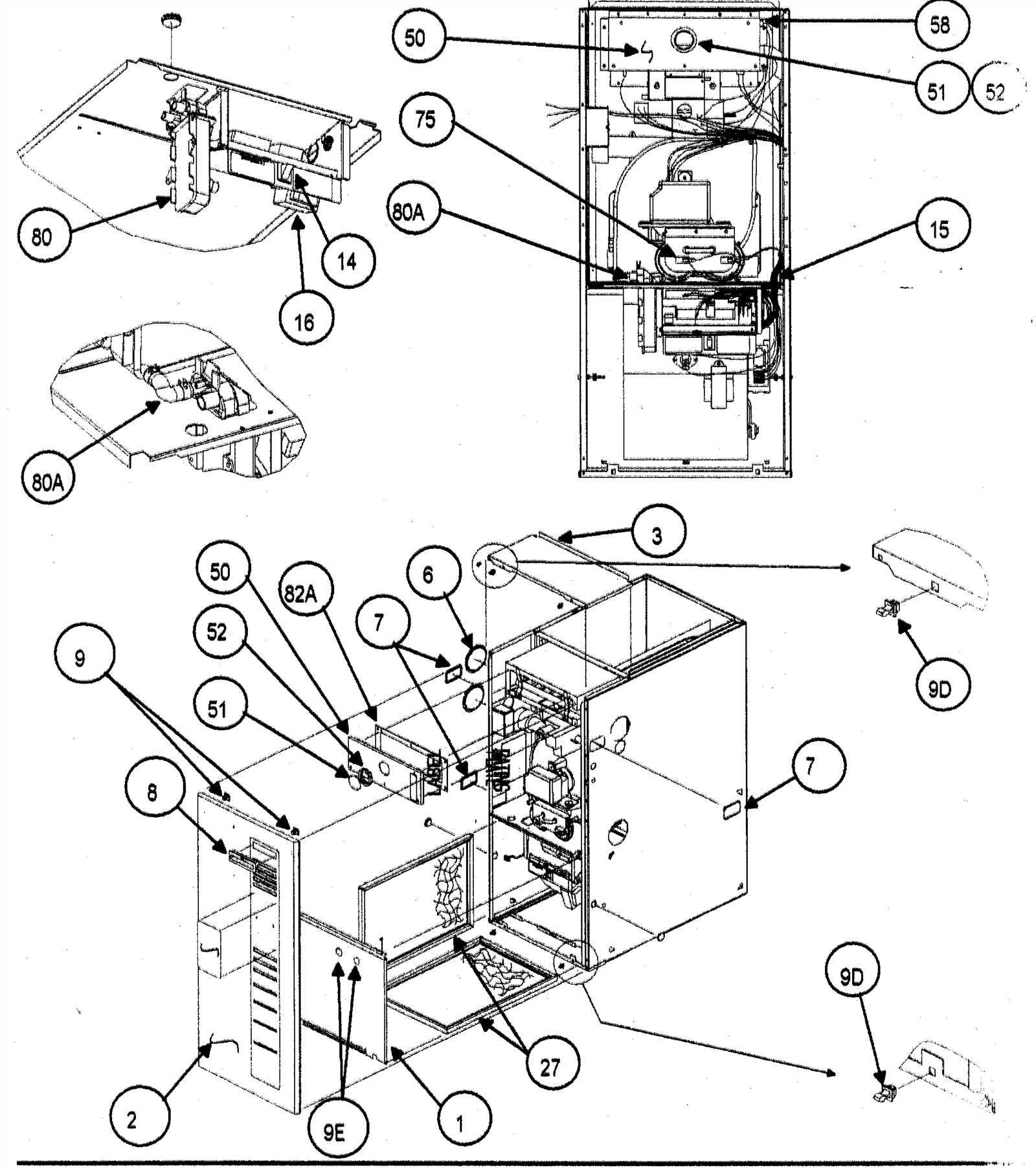 carrier weathermaker 8000 parts diagram