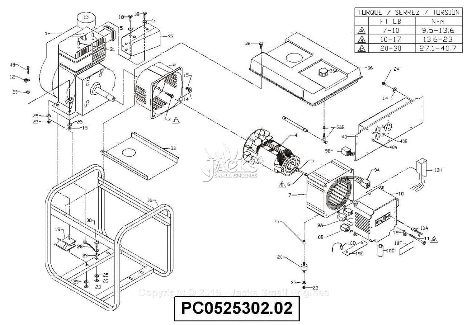 coleman powermate 5000 parts diagram