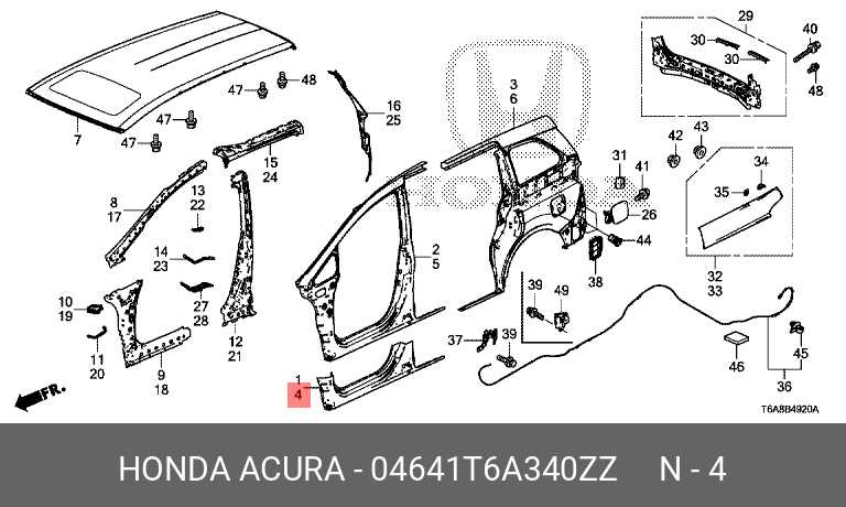 honda odyssey body parts diagram