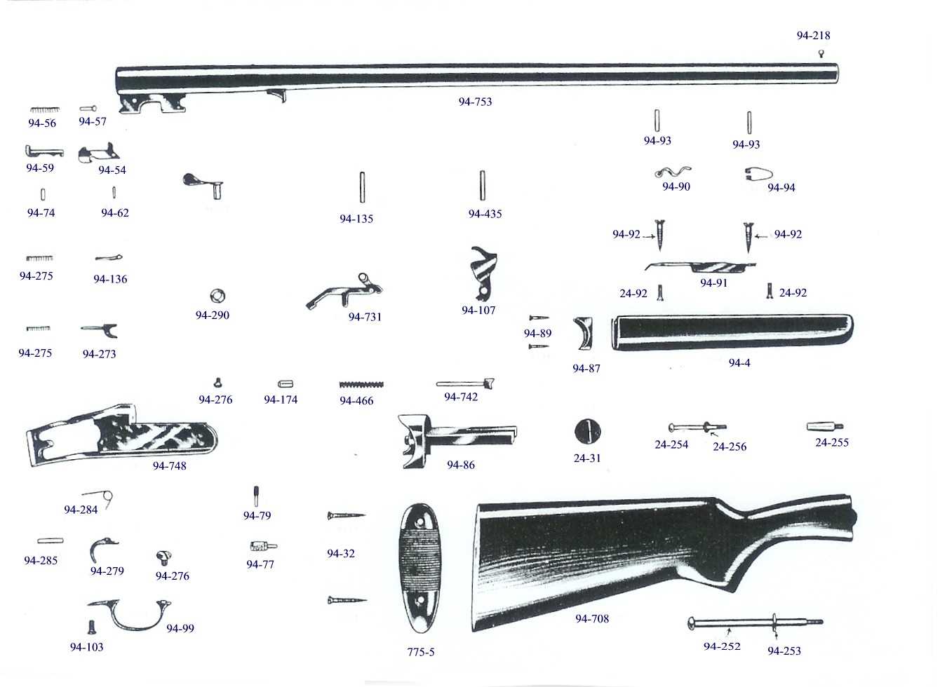 model 94 parts diagram