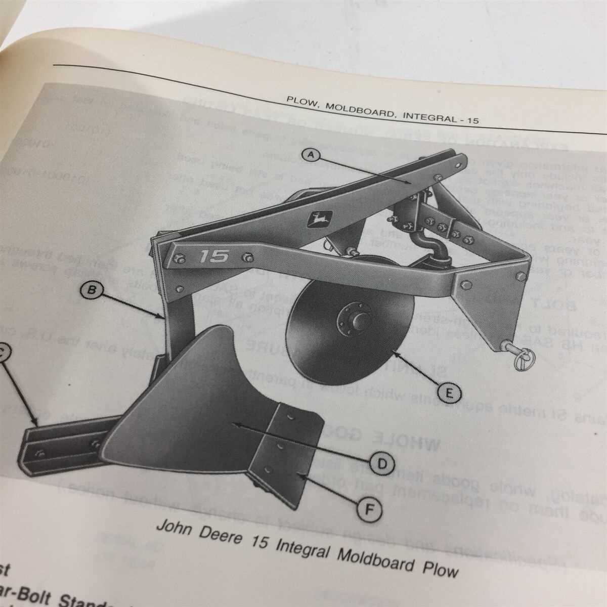 moldboard plow parts diagram