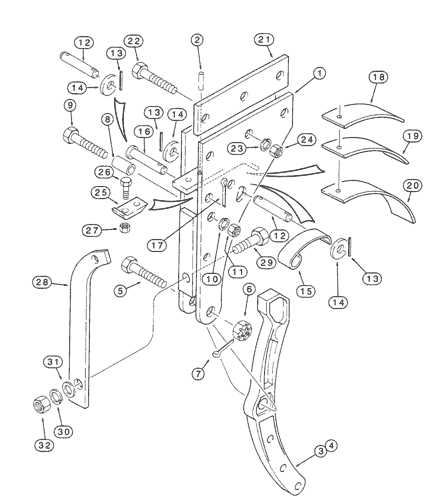 moldboard plow parts diagram