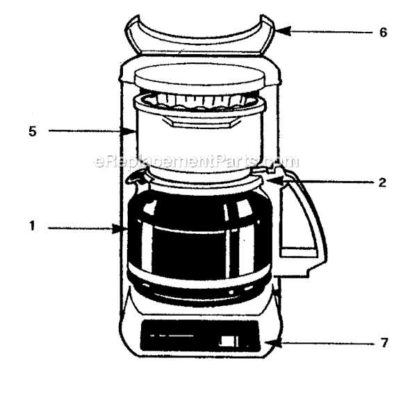 mr coffee coffee maker parts diagram