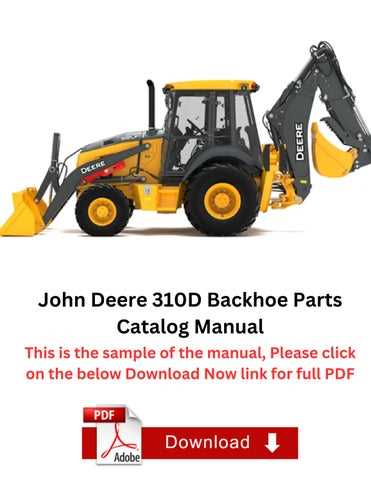 john deere 310b backhoe parts diagram