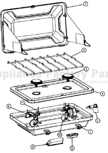 coleman stove parts diagram