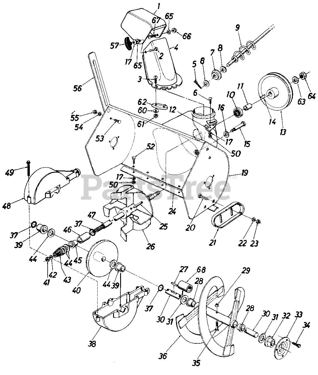 mtd edger parts diagram