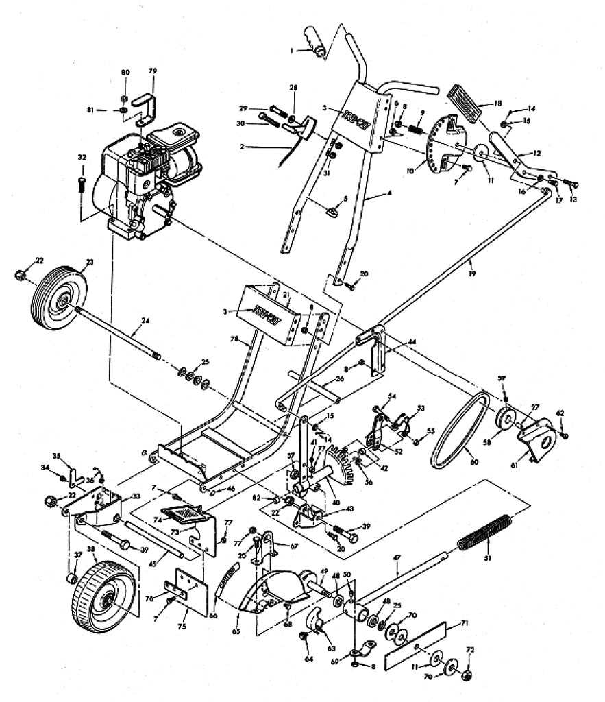 mtd edger parts diagram