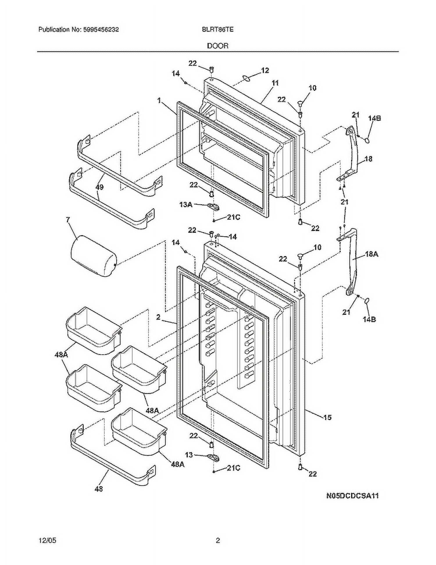 frigidaire microwave parts diagram