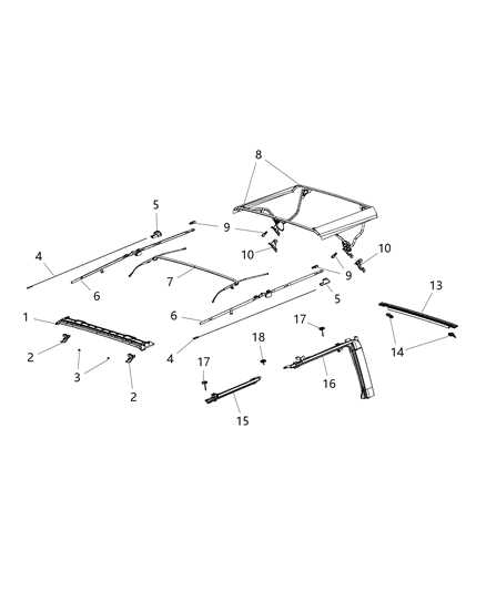 jeep soft top parts diagram