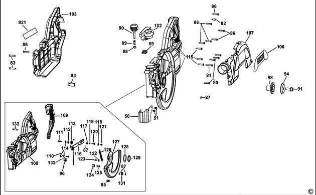 dewalt miter saw parts diagram