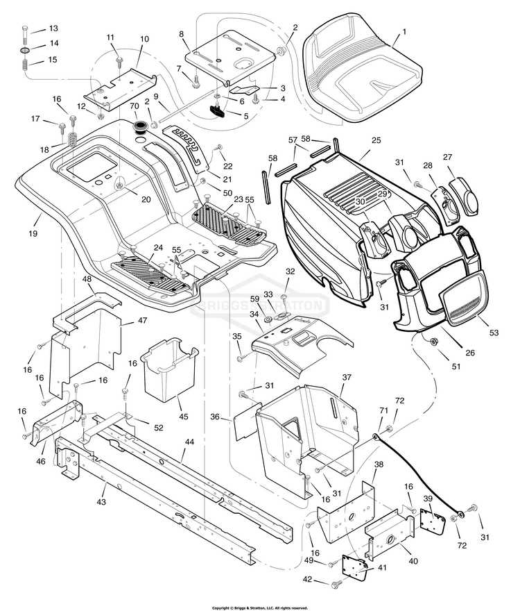 murray riding lawn mower parts diagram