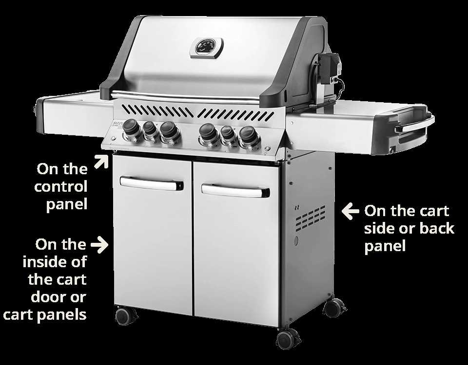 napoleon grill parts diagram