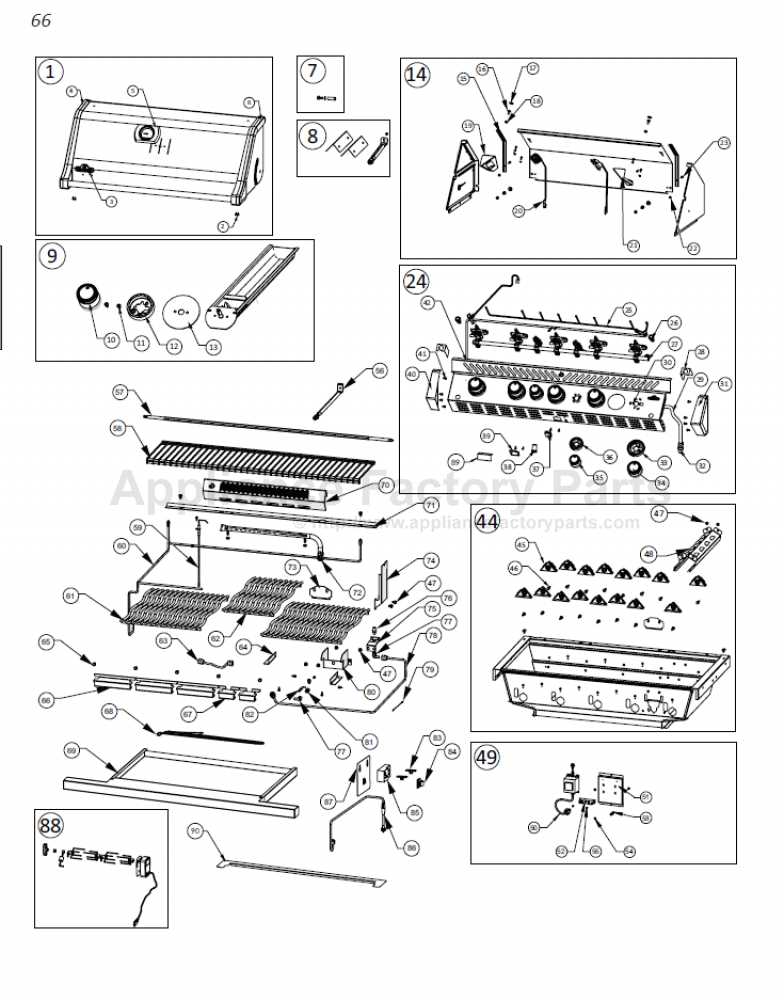 napoleon grill parts diagram