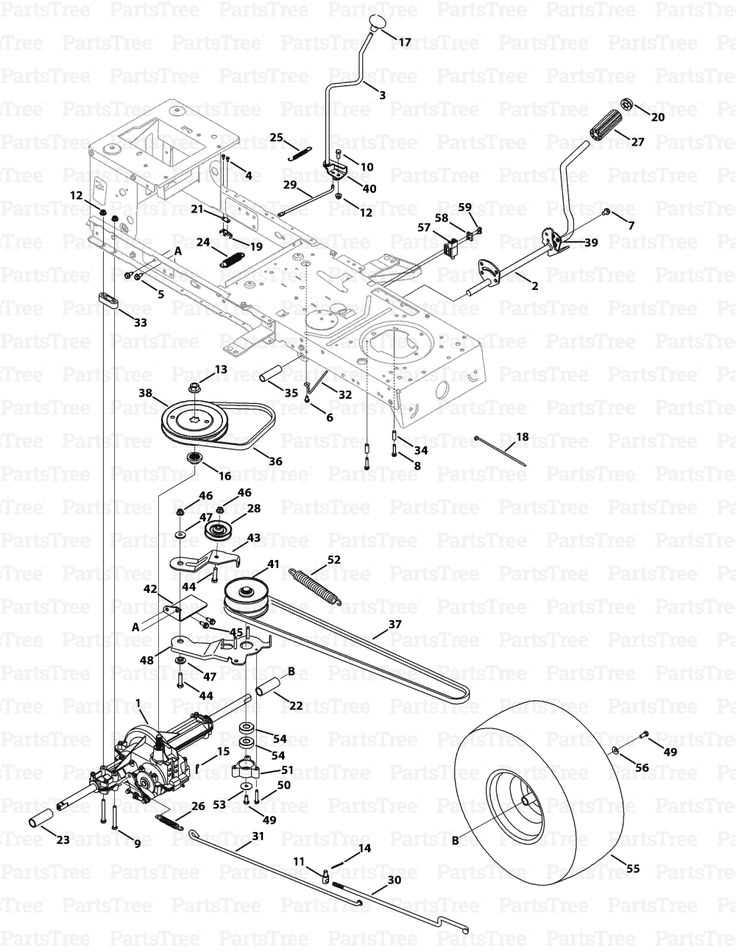 troy bilt pony steering parts diagram