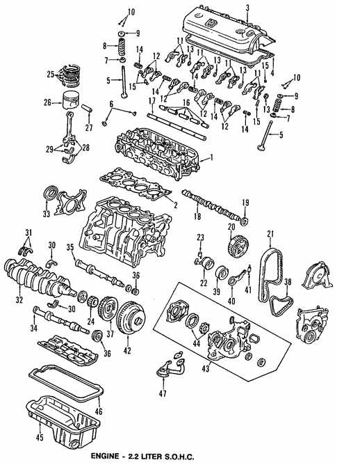 honda accord engine parts diagram