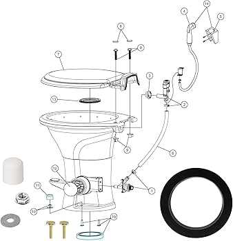 dometic 300 rv toilet parts diagram