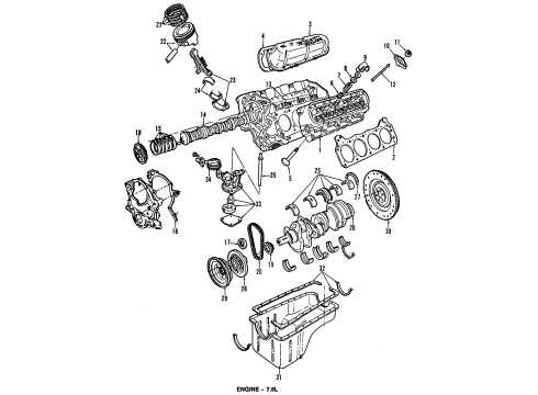 ford 460 engine parts diagram