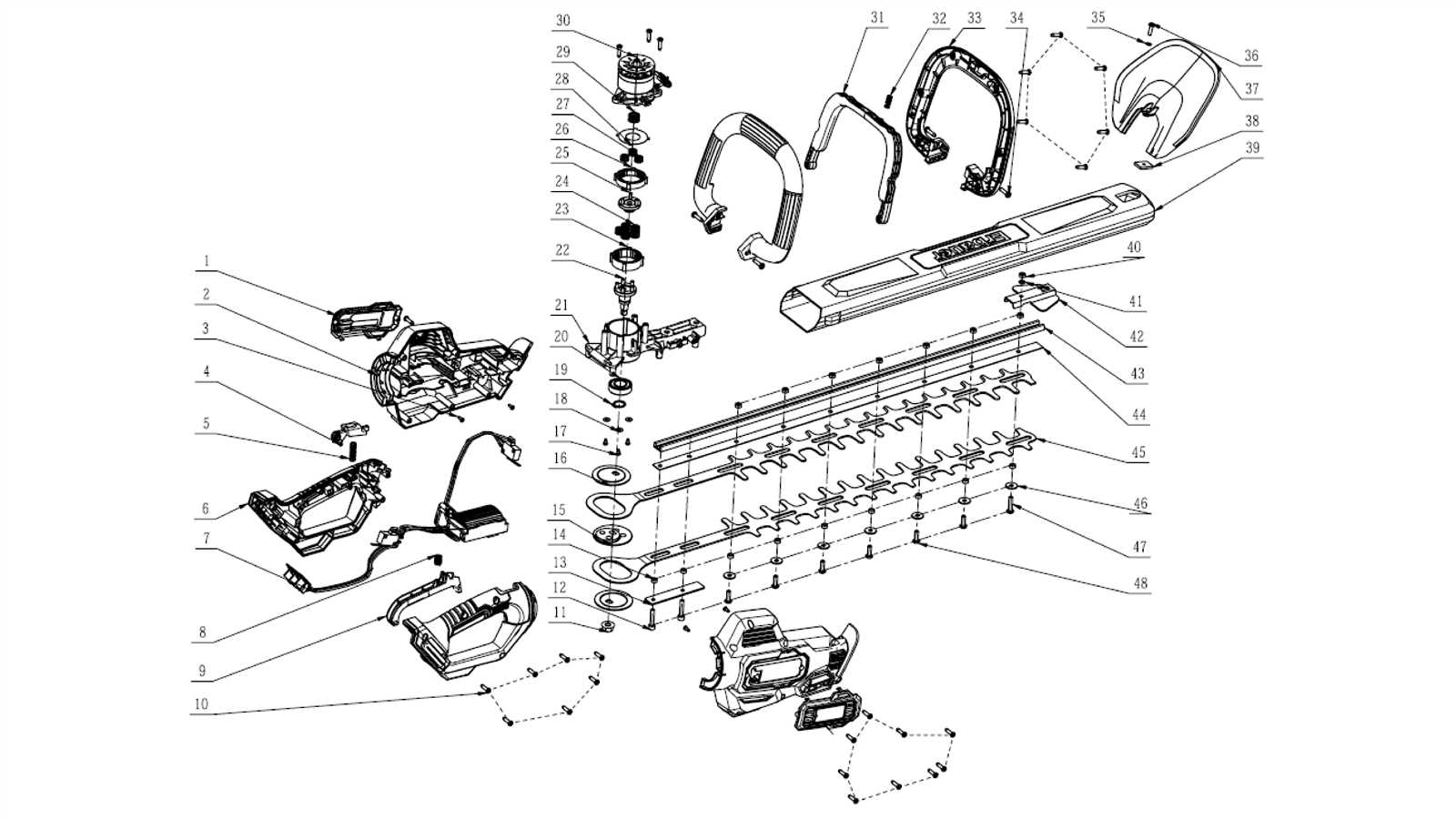 redmax trimmer parts diagram